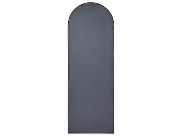 Seinäpeili musta 60 x 170 cm rauta lasi ovaali ripustuskoukut käsintehty glamour