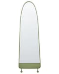 Miniatyrbilde 1 av 5: Veggspeil Grønt Jern Glass 45 x 146 cm Oval Hengende Dekor Moderne Minimalistisk Stue Soverom Entré