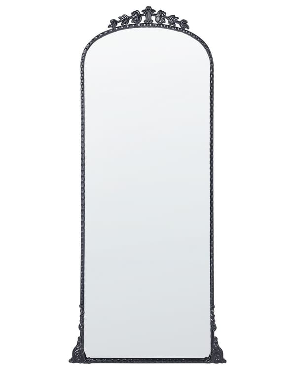 Väggspegel Guld Metall 51 x 114 cm Väggmonterad Dekorativ Spegel Glamourstil Hängande Dekor Sovrum Vardagsrum Hall