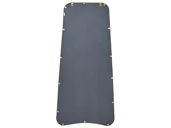 Väggspegel Guld Järn Glas 58 x 122 cm Oregelbunden form Hängande Dekor Modernt Minimalistiskt Vardagsrum Sovrum Hall