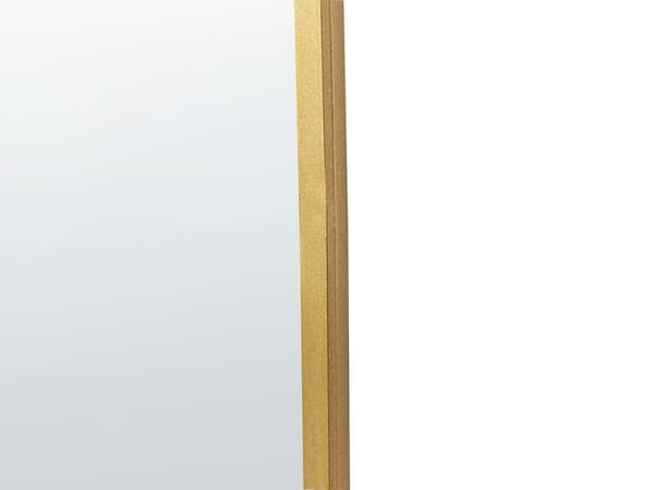 Väggspegel Guld Järn Glas 58 x 122 cm Oregelbunden form Hängande Dekor Modernt Minimalistiskt Vardagsrum Sovrum Hall