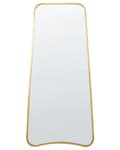 Miniatyrbild 1 av 5: Väggspegel Guld Järn Glas 58 x 122 cm Oregelbunden form Hängande Dekor Modernt Minimalistiskt Vardagsrum Sovrum Hall