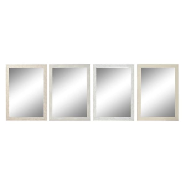 Seinäpeili DKD Home Decor Norsunluu 70 x 2 x 97 cm (4 osaa)
