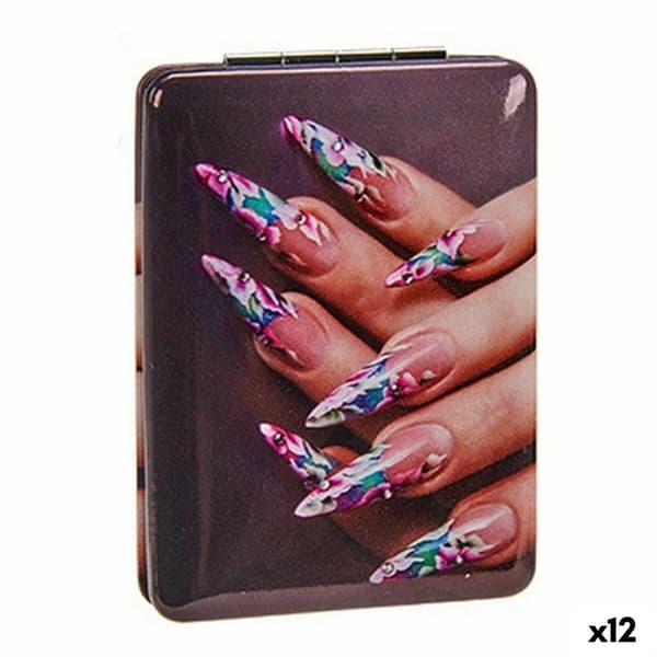 Förstorande Spegel Hopfällbar Naglar (2,5 x 8,5 x 6,2 cm) (12 antal)