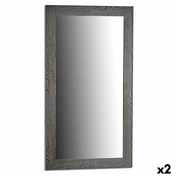 Vægspejl 77506 Grå 75,5 x 135,5 x 1,5 cm Rektangulær (2 enheder)