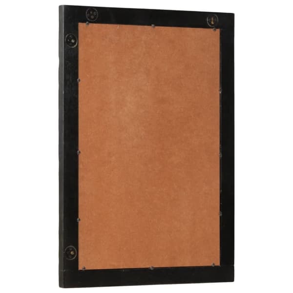 vidaXL Baderomsspeil svart 50x70x2,5 cm heltre mango og glass