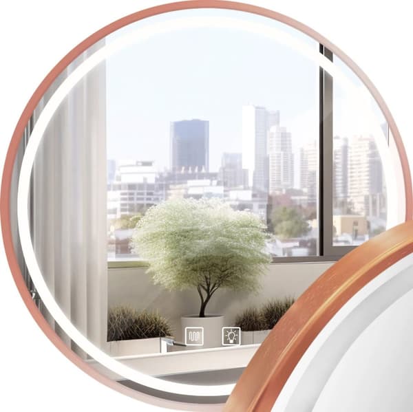 LED-VÆGSPEJL 60cm MMJ BRUSH ROSE GOLD