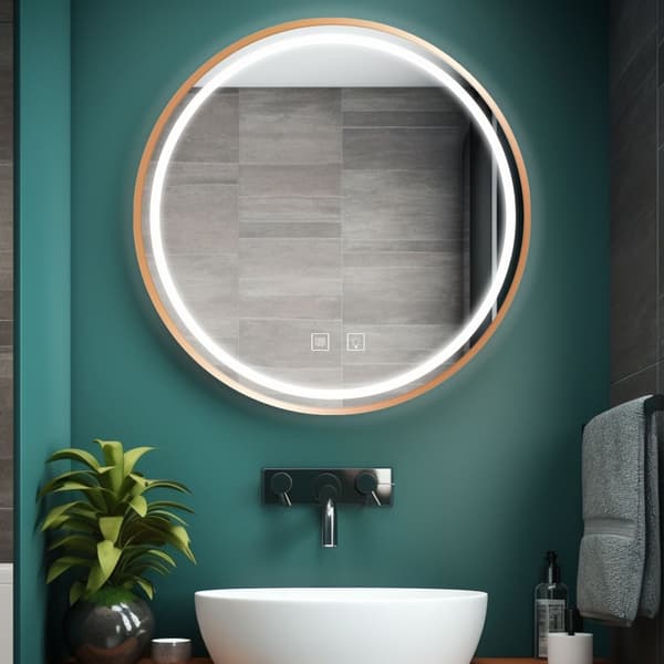 LED-VÄGGSPEGEL 70cm MMJ BRUSH ROSE GOLD