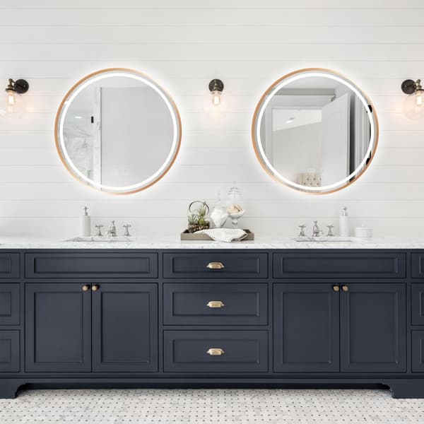 LED-VÄGGSPEGEL 70cm MMJ BRUSH ROSE GOLD