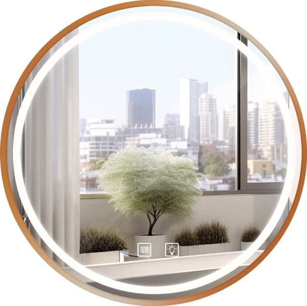 LED-VÄGGSPEGEL 70cm MMJ BRUSH ROSE GOLD