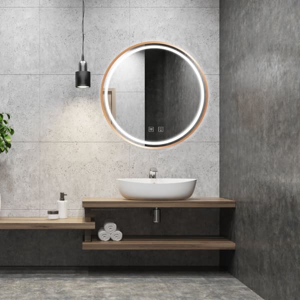 LED-VÄGGSPEGEL 70cm MMJ BRUSH ROSE GOLD