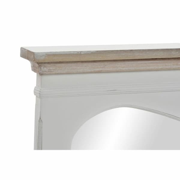 Väggspegel DKD Home Decor Vit Naturell 105 x 64 x 4,5 cm