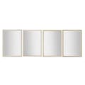 Miniatyrbillede 1 af 3: Vægspejl Home ESPRIT Hvid Brun Beige Grå 66 x 2 x 92 cm 70 x 2 x 97 cm (4 enheder)