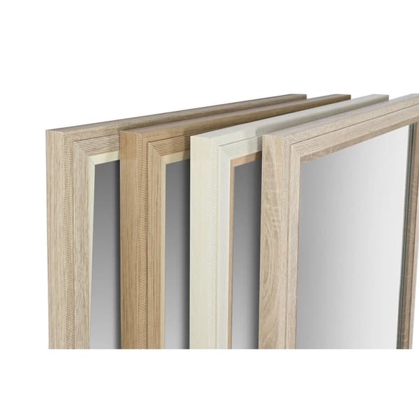 Vægspejl Home ESPRIT Hvid Brun Beige Grå 66 x 2 x 92 cm (4 enheder)
