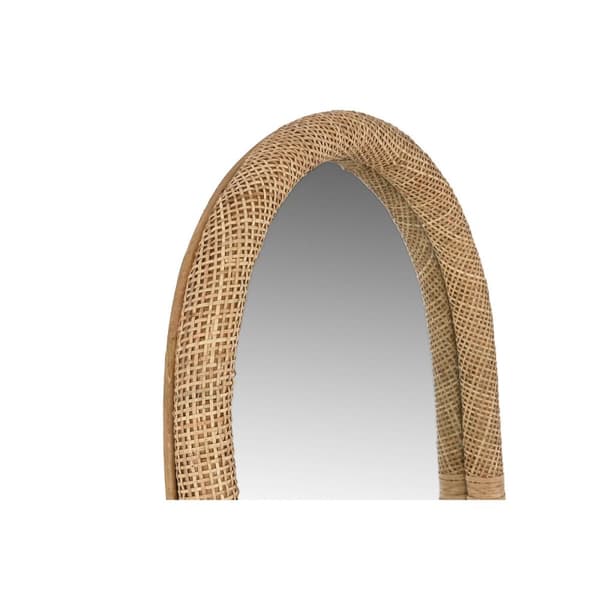 Vægspejl Home ESPRIT Natur Scandi 48,5 x 4,5 x 170 cm