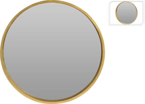 Afiya spejl 50 cm guld