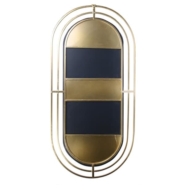 Avec guld ovalt spejl