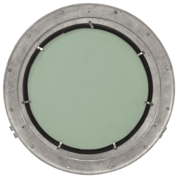 vidaXL Kuøyespeil vegghengt Φ50 cm aluminium og glass
