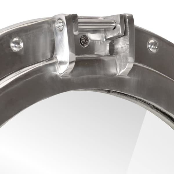 vidaXL Kuøyespeil vegghengt Φ50 cm aluminium og glass