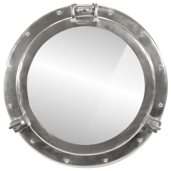 vidaXL koøjespejl diam. 50 cm væghængt aluminium og glas