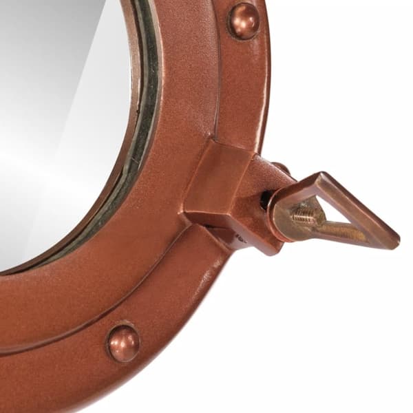 vidaXL koøjespejl diam. 23 cm væghængt aluminium og glas