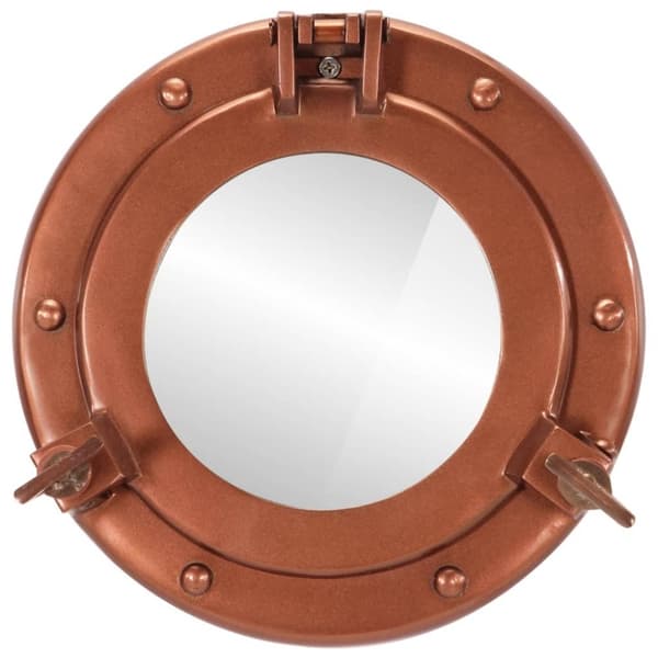 vidaXL koøjespejl diam. 23 cm væghængt aluminium og glas