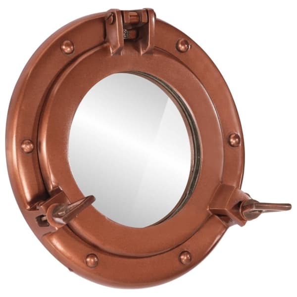 vidaXL koøjespejl diam. 23 cm væghængt aluminium og glas