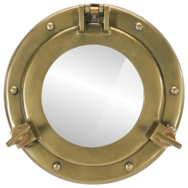 vidaXL koøjespejl diam. 23 cm væghængt aluminium og glas
