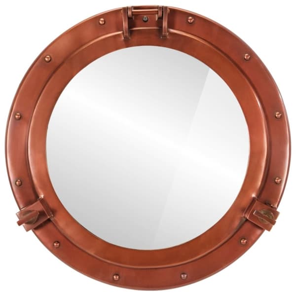 vidaXL Väggspegel Ø50 aluminium och glas