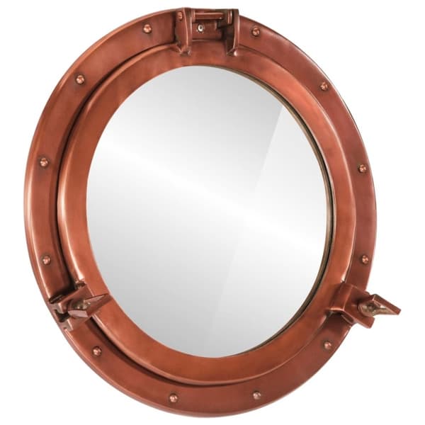 vidaXL Väggspegel Ø50 aluminium och glas