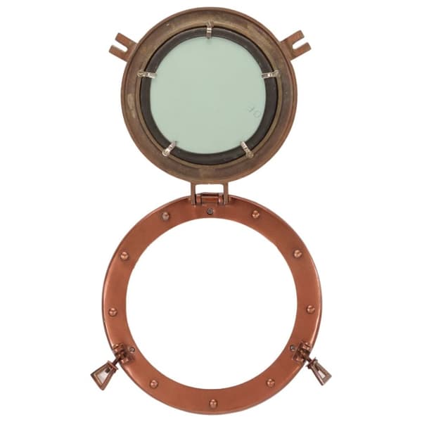 vidaXL Väggspegel Ø30 aluminium och glas