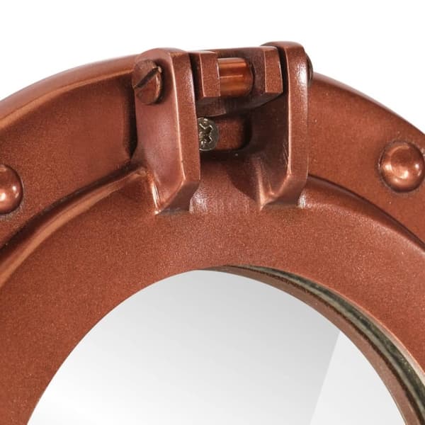 vidaXL Väggspegel Ø30 aluminium och glas