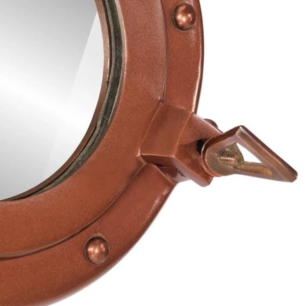 vidaXL Väggspegel Ø30 aluminium och glas