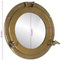 Miniatyrbilde 7 av 7: vidaXL Kuøyespeil vegghengt Φ38 cm aluminium og glass