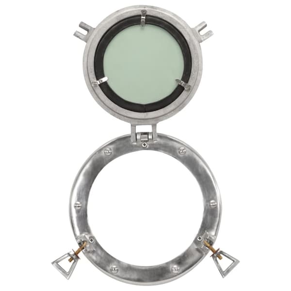 vidaXL Väggspegel Ø23 aluminium och glas