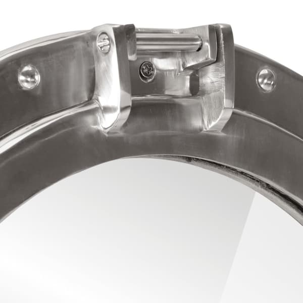 vidaXL Väggspegel Ø23 aluminium och glas