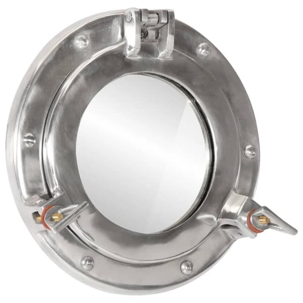 vidaXL koøjespejl diam. 23 cm væghængt aluminium og glas