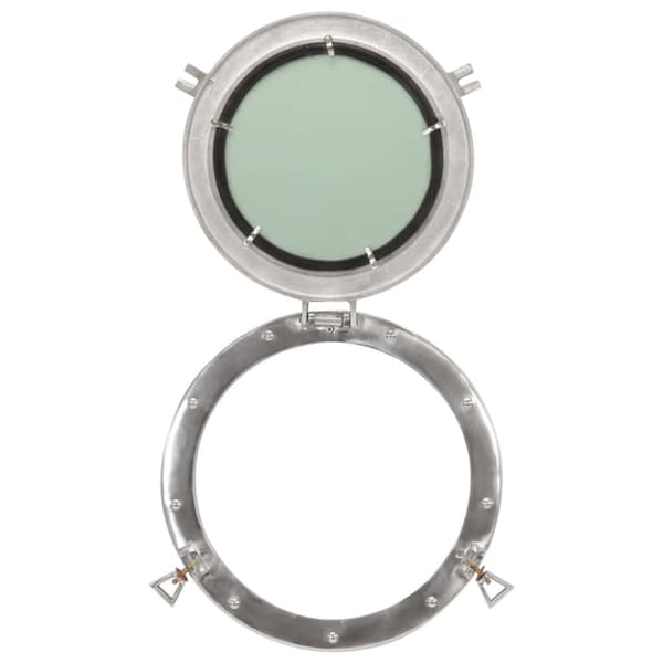 vidaXL koøjespejl diam. 38 cm væghængt aluminium og glas