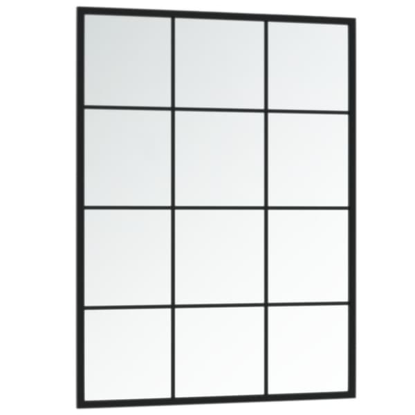 Seinäpeilit 3 kpl musta 80x60 cm metalli