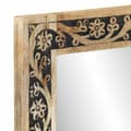 Pikkukuva 5 / 9: Kylpyhuoneen peili 50x70x2,5 cm täysi mangopuu ja lasi