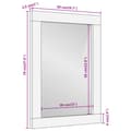 Pikkukuva 9 / 9: Kylpyhuoneen peili 50x70x2,5 cm täysi mangopuu ja lasi
