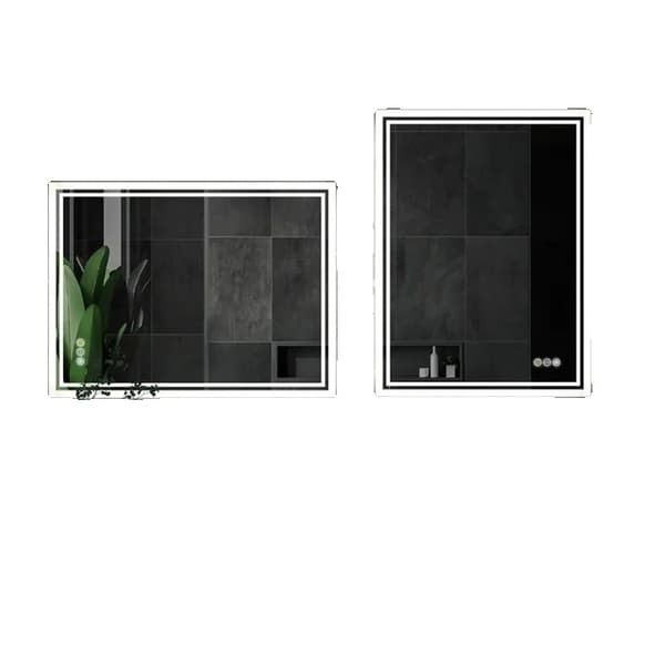 Badrumsspegel, LED-bakgrundsbelysning, Dimbar, 60x80cm (24x32 tum) 50x70cm (20x28 inch)