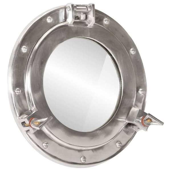 vidaXL koøjespejl diam. 30 cm væghængt aluminium og glas
