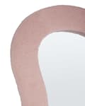 Miniatyrbilde 6 av 6: Veggspeil Rosa MDF-ramme Boucle polstring Glass 79 x 80 cm Uregelmessig Dekorativt Veggmontert Aksentstykke Moderne Stil