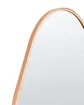 Miniatyrbilde 5 av 5: Veggspeil Gull Metallramme 41 x 162 cm Aluminium Uregelmessig Form med Kroker Moderne Stil Veggdekorasjon