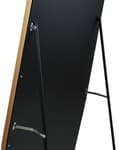 Miniatyrbillede 7 af 7: Spejl i fuld længde guld metal aluminium 49 x 165 cm fod asymmetrisk form fuld krop moderne stil