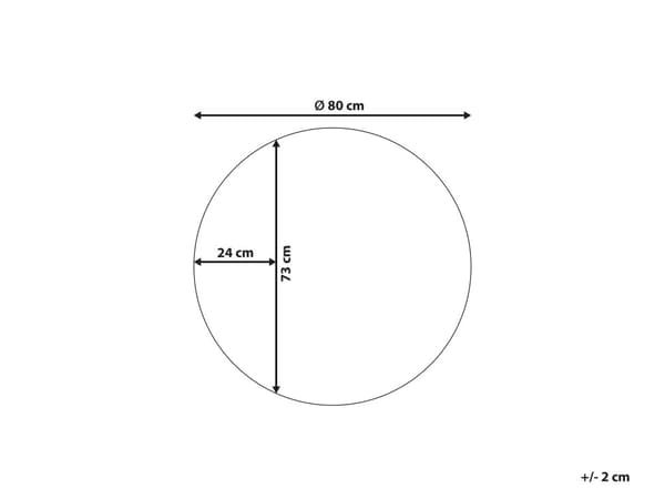 Vægspejl Blå farve 79 x 79 cm Rund form med kroge Vægdekoration i moderne stil stue vægspejl