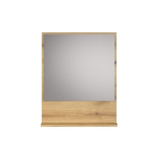 PureBliss badspejl 60cm med hylde eg dekor.
