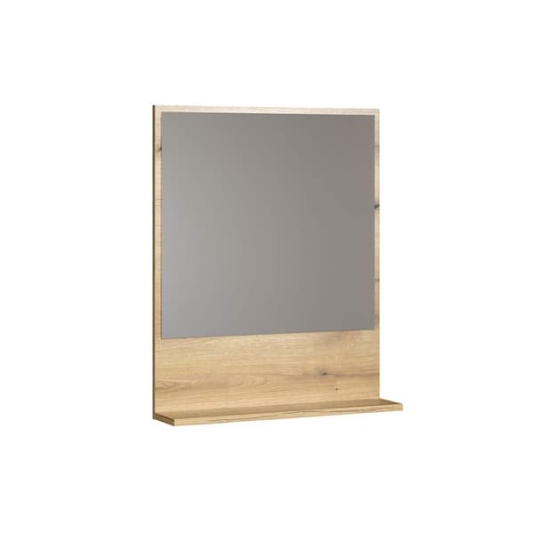 PureBliss bad speil 60cm med hylle eik dekor.