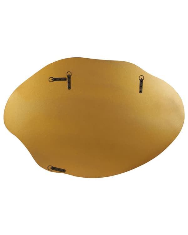 Väggspegel Guld 60 x 90 cm Väggmonterad Dekorativ Spegel Modern Stil Hängande Dekor